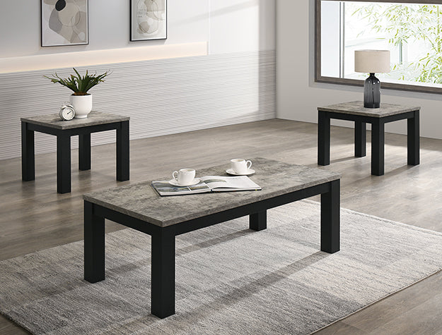 Theo Black Gray 3-Piece Cocktail Set