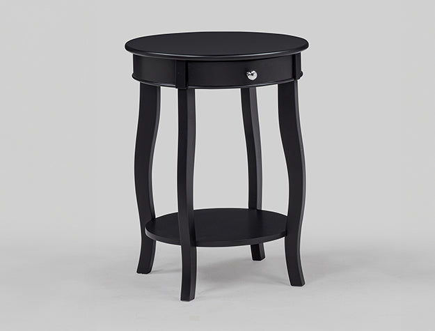 Jacie Black Chairside Table