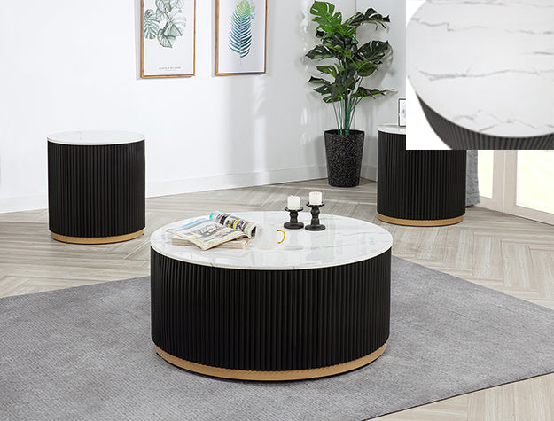 Kara Black Gold Coffee Table