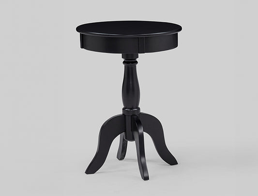 Romy Black Chairside Table